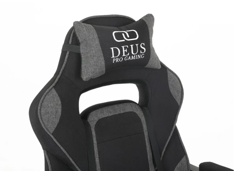 Геймерське комп'ютерне крісло DEUS PRO GAMING X-Stream Чорно-темно-сірий W0002-1 фото